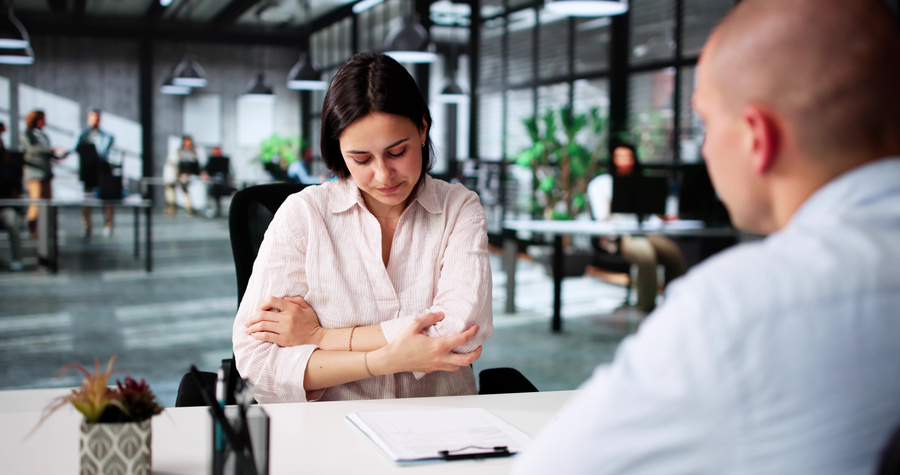 An Injured Worker And Lawyer Discuss Disability Compensation and personal injury claims with a personal injury attorney